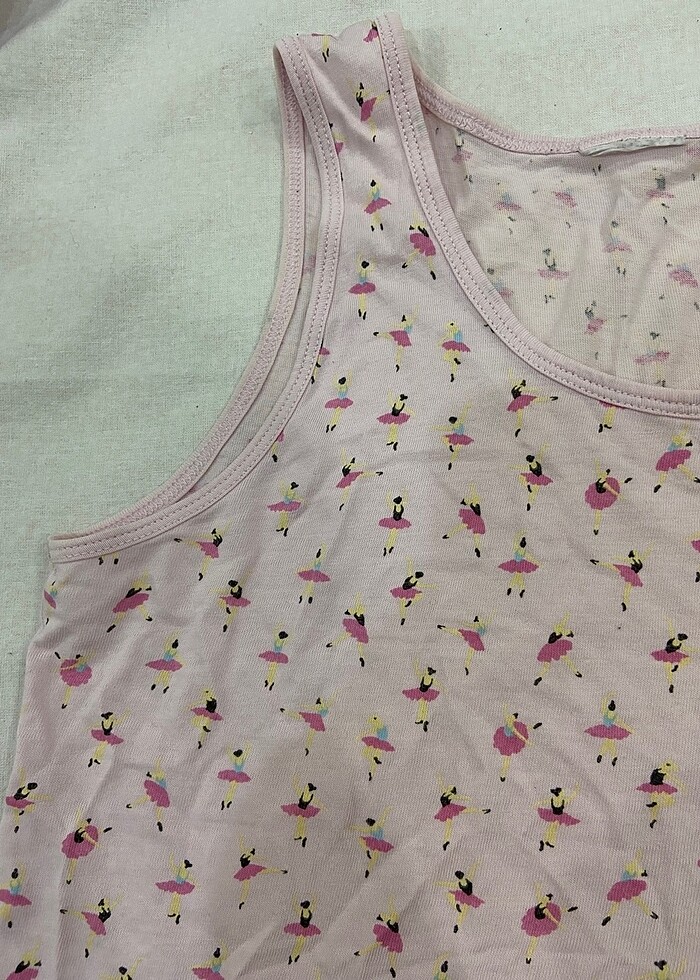 kız çocuk pembe fanila - Görsel 3