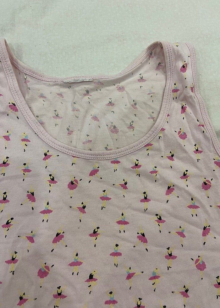 kız çocuk pembe fanila - Görsel 4