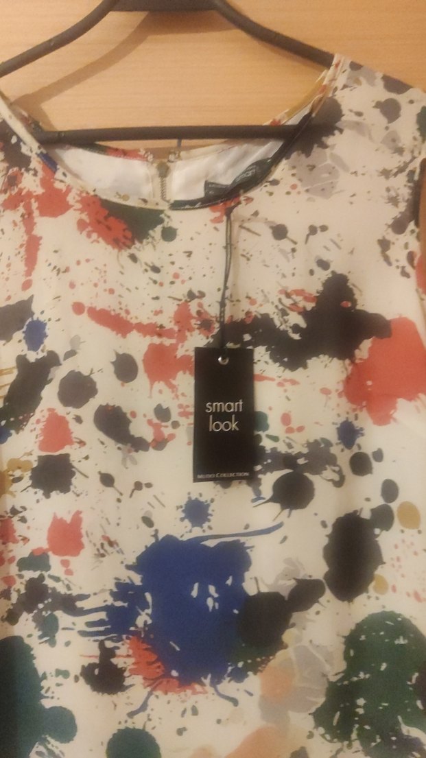 Kadın Çok Renkli Desenli kısa Elbise - Görsel 2