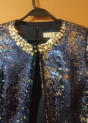 Kadın Siyah Payetli Uzun Abiye Elbise - Görsel 2