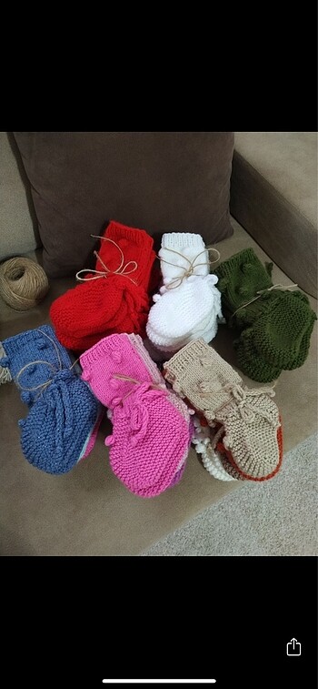 El Örgüsü Bebek Patikleri - Görsel 5