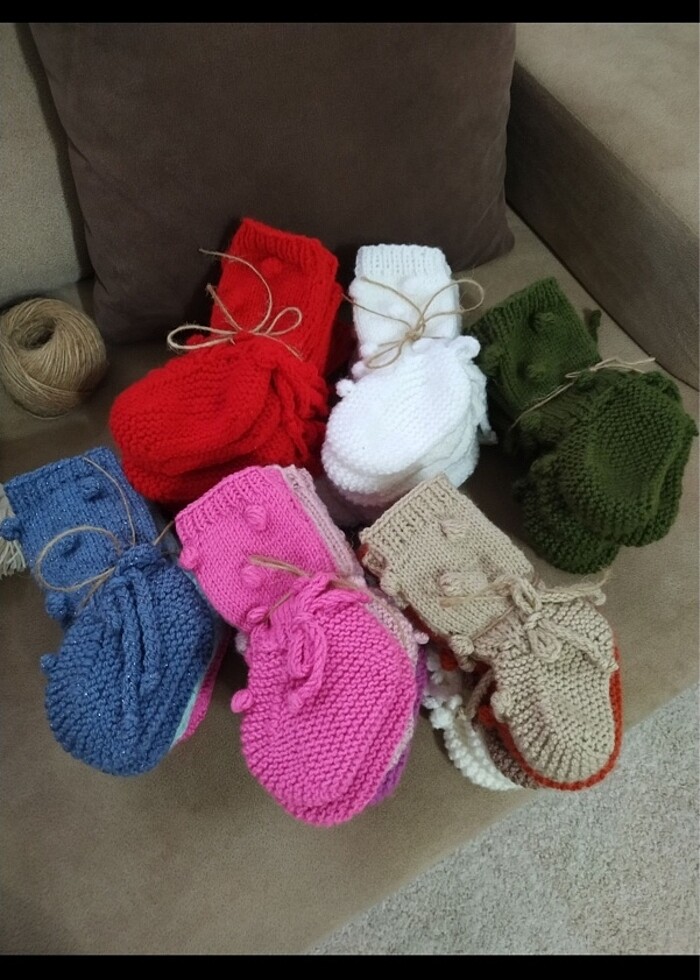 El Örgüsü Bebek Patikleri - Görsel 5