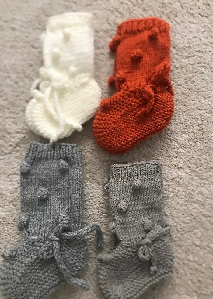 El Örgüsü Bebek Patikleri - Görsel 4