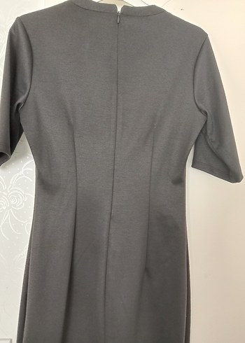 Siyah Midi Elbise - Görsel 2