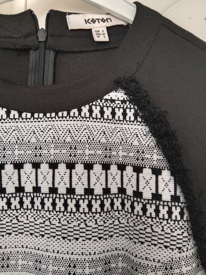 Siyah Midi Elbise - Görsel 3