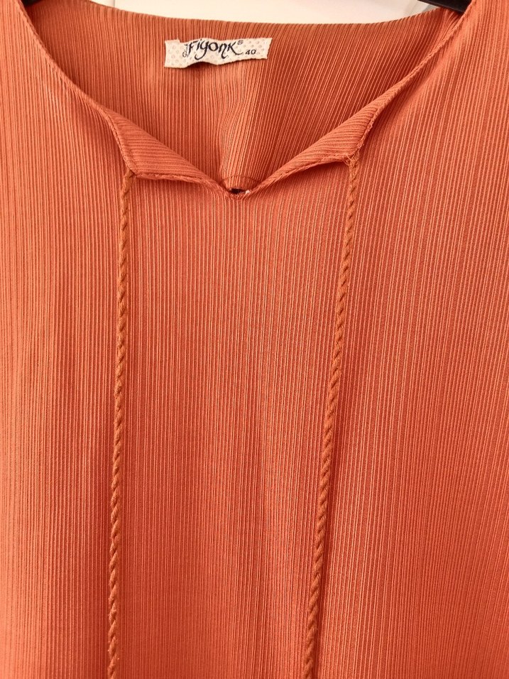 Püsküllü Nakışlı Bohem Kadın Bluz - Görsel 2