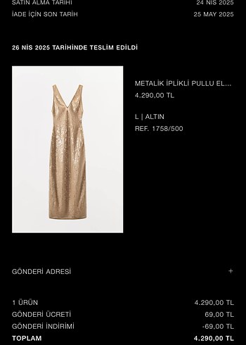 Zara Bej Parlak V Yaka Uzun Drapeli Abiye Elbise