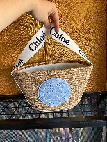 Chloe Mavi Hasır Çanta