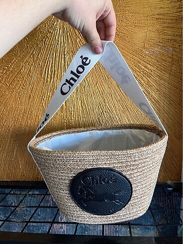 Chloe Siyah Hasır Çanta