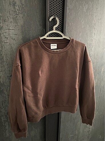 Pull And Bear Kahverengi Sweatshirt