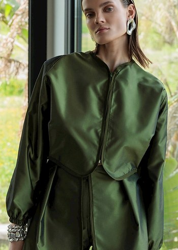 Nihal yazgan imzalı tasarım takımParlak Haki Mini - Görsel 2