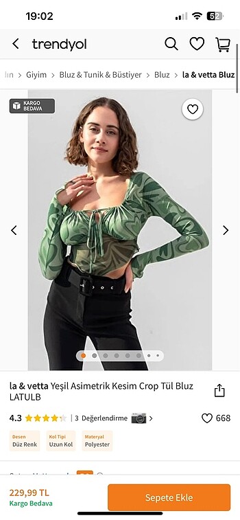Tüllü crop bluz