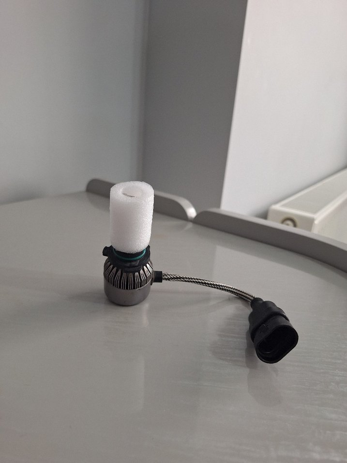 Gri Renkli LED Araç Far Ampulü 9006 - Görsel 3