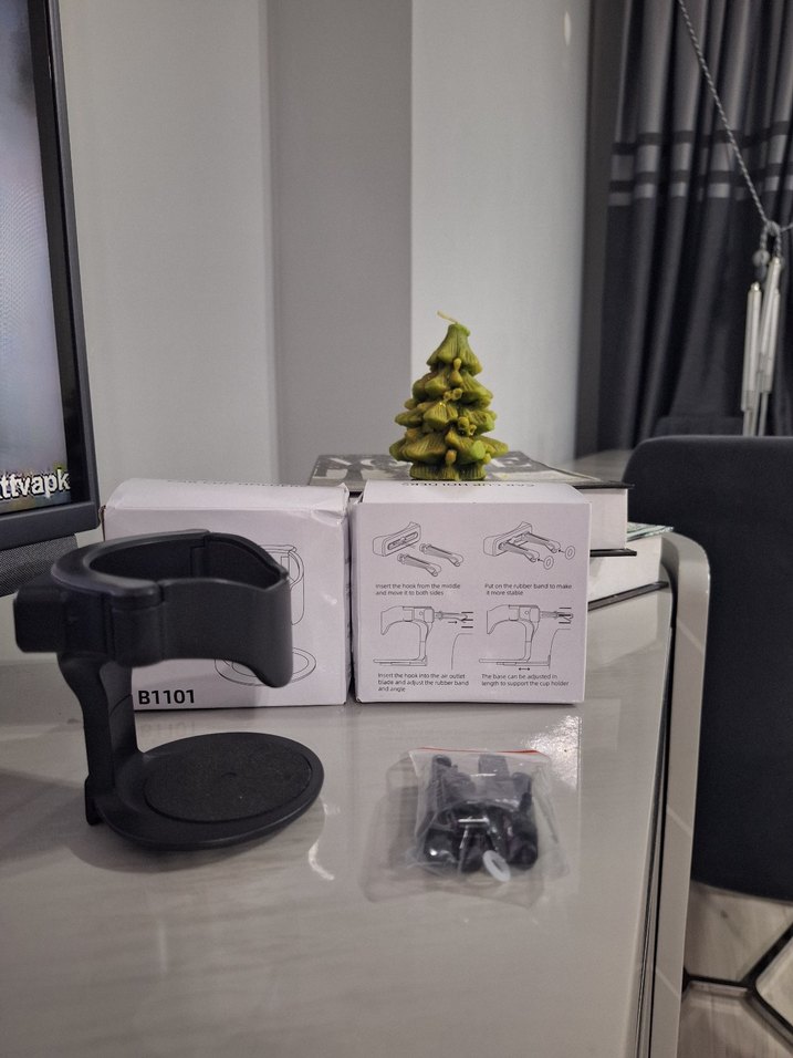 Araba İçin Siyah bardaklık 2li - Görsel 4