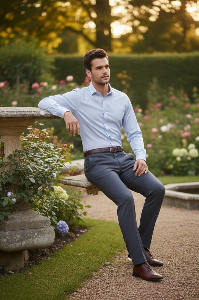 Gri Erkek Ofis Takım Elbise - Görsel 5