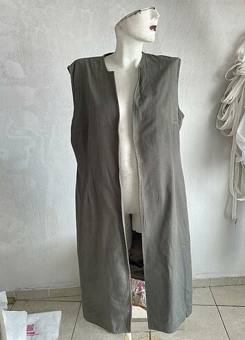 Kumaş ozun  yelek - Görsel 3