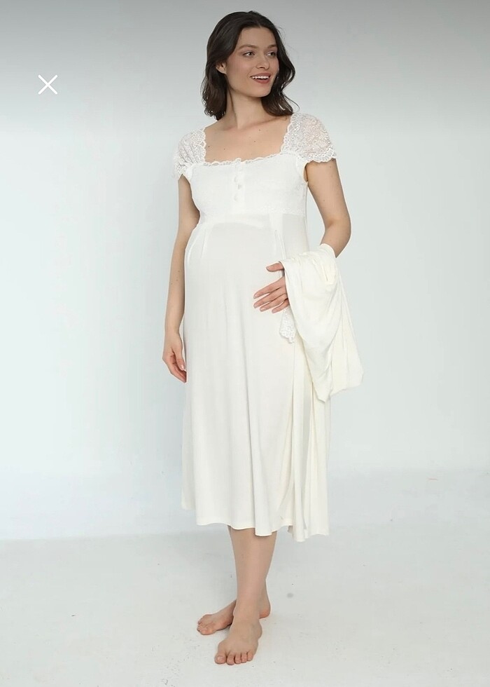 Lohusa elbise sabahlık - Görsel 3