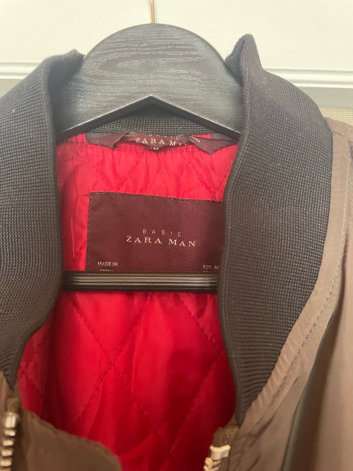 Kahverengi zara erkek ceket - Görsel 3