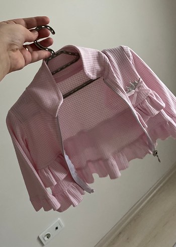 Pembe Fırfırlı Kız sweat - Görsel 4