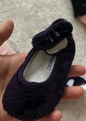 Kız Çocuk Mor Polar Babet Ayakkabı - Görsel 2