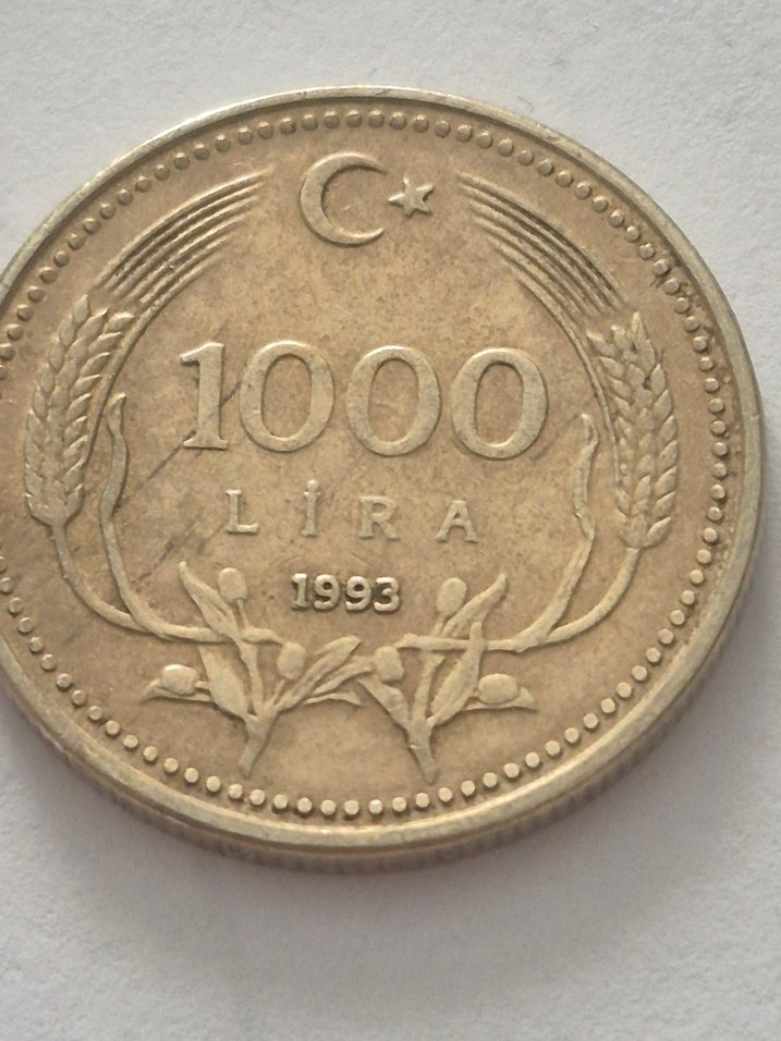 1994 Vintage Bin Lira Erkek Rozeti - Görsel 2