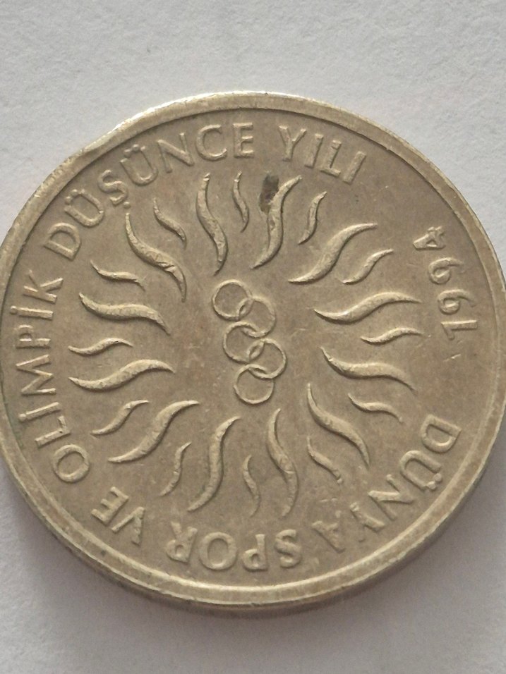 1994 Vintage 10 Bin Lira Madeni Para - Görsel 2