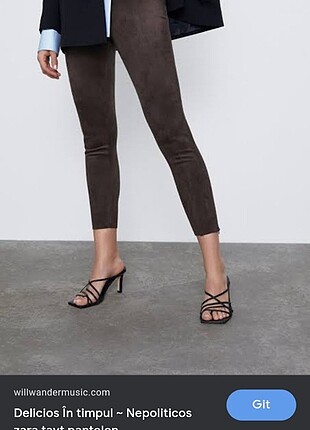 ZARA SUNİ SUET TAYT