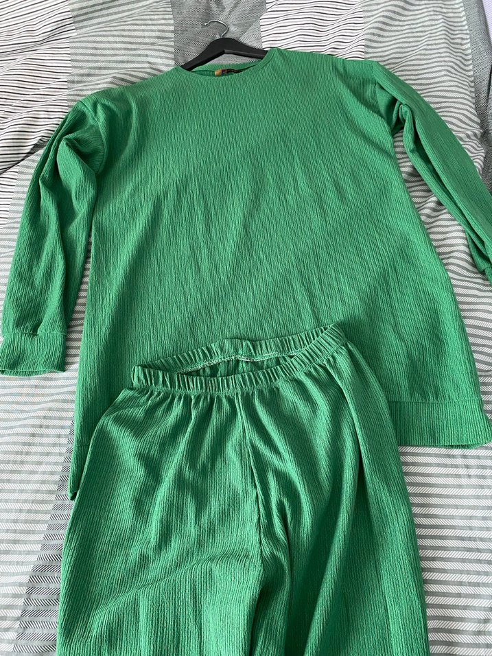 Yeşil tunik pntolon takım - Görsel 2