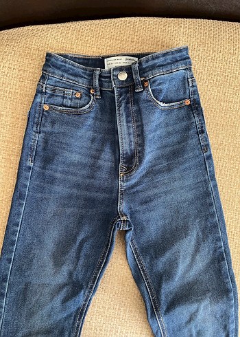 Stradivarius Süper yüksek bel skinny dar pantolon lacivert