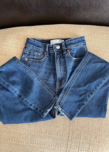 34 Beden Stradivarius Süper yüksek bel skinny dar pantolon lacivert