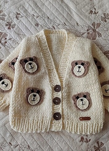 Diğer Ayıcıklı unisex bebek hırka