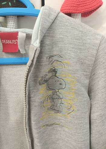 Erkek Çocuk Kapüşonlu Fermuarlı Gri Sweatshirt - Görsel 3