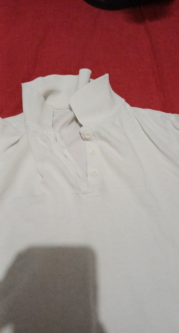 Erkek Çocuk Beyaz Kısa Kollu Polo Tişört - Görsel 2