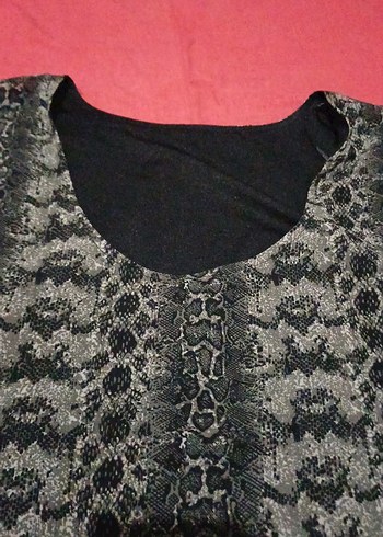 Yılan Desenli Astarlı Tunik - Görsel 4
