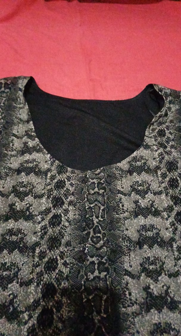 Yılan Desenli Astarlı Tunik - Görsel 4