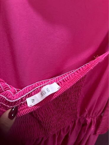42 Beden pembe Renk Defacto pembe elbise