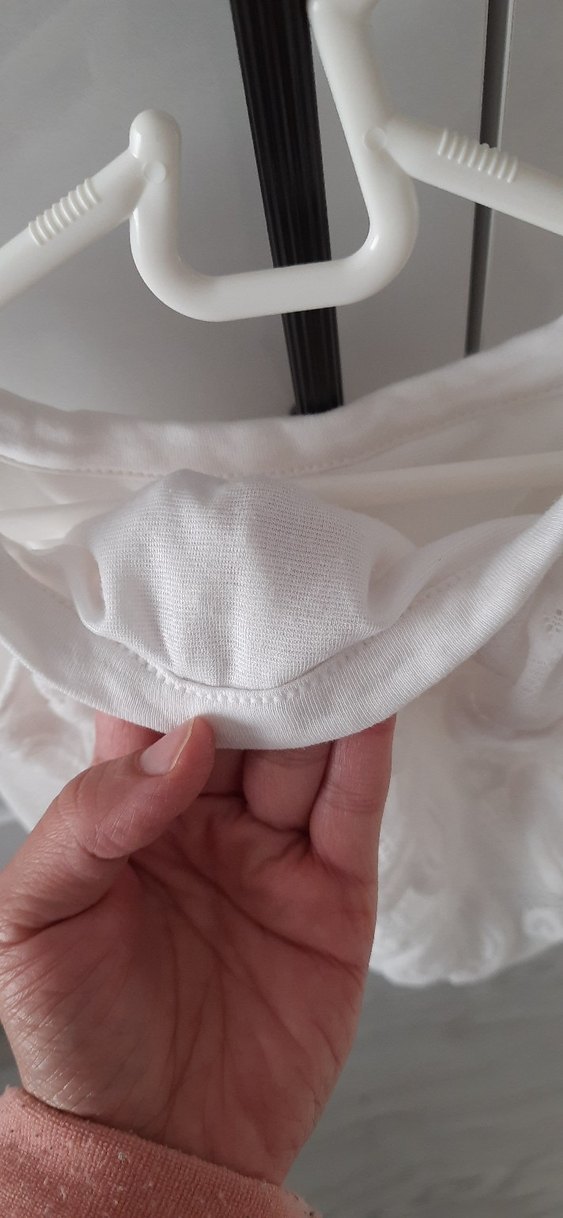 Dantel İşlemeli Beyaz Kız Bluz - Görsel 3