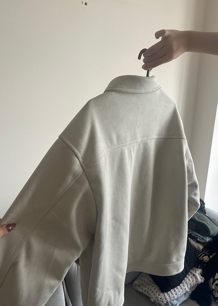 bej rengi ceket - Görsel 3