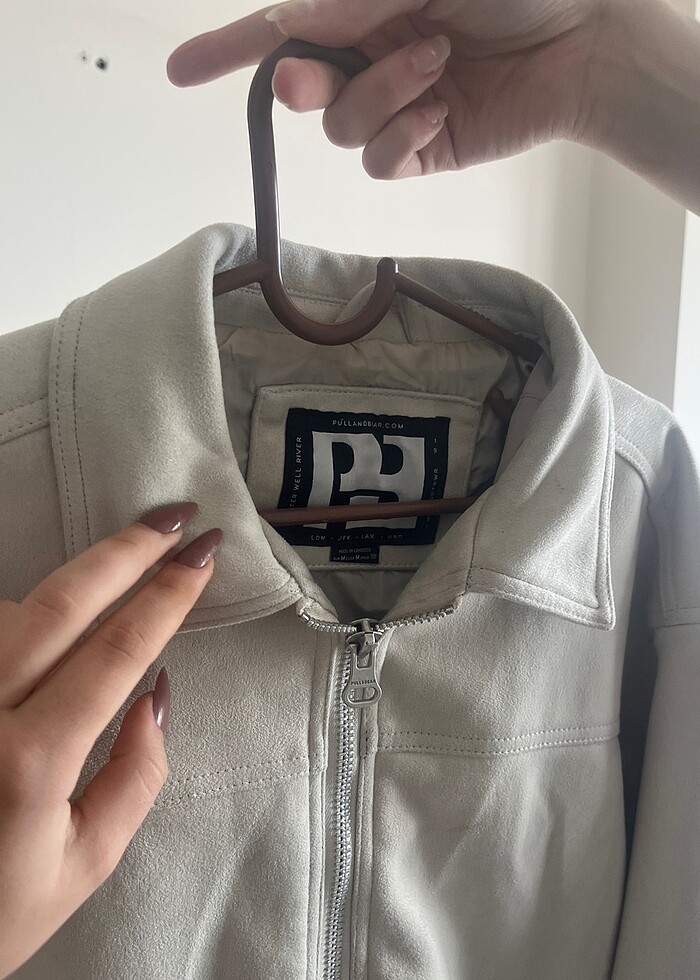 bej rengi ceket - Görsel 2