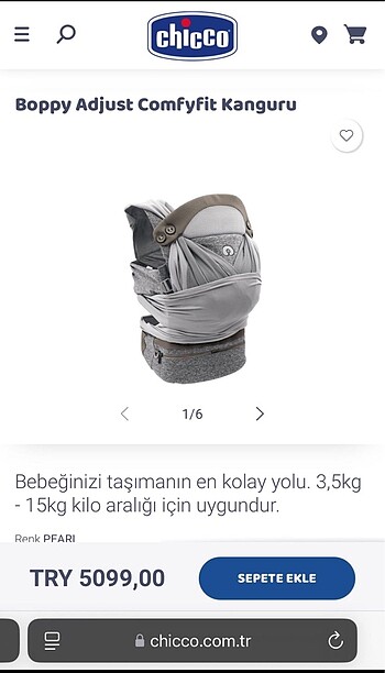 Chicco boppy adjust comfyfit kanguru