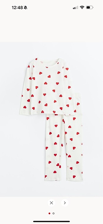 H&M unisex kalpli pijama takımı