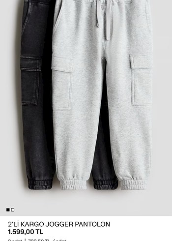 Hm H&M marka Kargo Jogger Pantolon 2'li