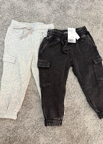 18-24 Ay Beden Hm H&M marka Kargo Jogger Pantolon 2'li