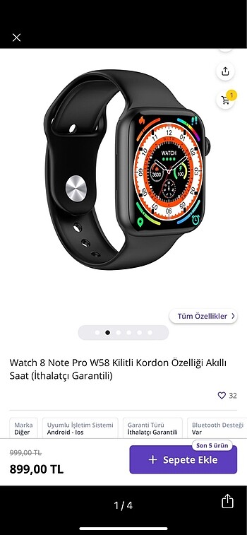 Watch 8 Note Pro W58