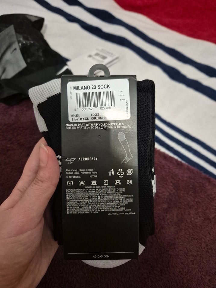 Adidas Siyah Baskılı Erkek Futbol Çorabı - Görsel 2