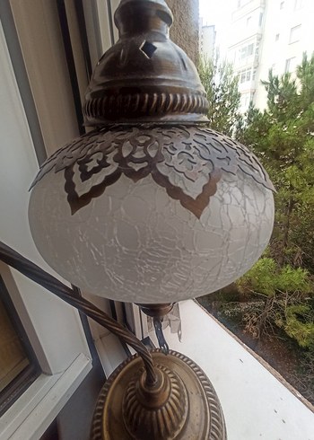 Beden Bej Vintage Masa Lambası