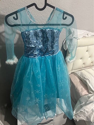 6 Yaş Beden Elsa elbisesi