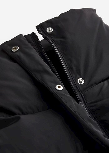 xs Beden siyah Renk H&M siyah oversize şişme mont