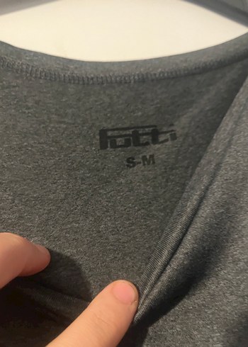 Gri Kısa Kollu Hamile Tişörtü - Görsel 2