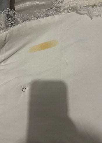 Beyaz Nakışlı Keten Bebek Kundak Örtüsü - Görsel 4